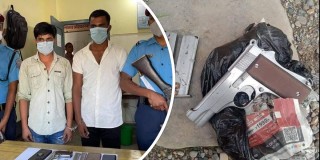 अटोमेटिक पेस्तोलसहित भारतीय नागरिक पक्राउ , को थिए मगाउने जसले तीन लाख तिरे  
