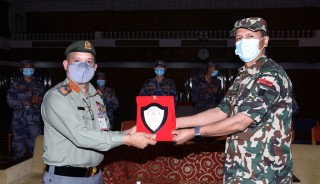 नेपाली सेना सि.सं. १० हाईअर कमाण्डका उच्च अधिकृतहरुद्धारा सशस्त्र प्रहरी बलको प्रधान कार्यालय भ्रमण