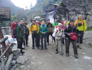 अन्नपूर्ण पदमार्गमा पर्यटक आगमनको संख्या बढ्न थाल्यो
