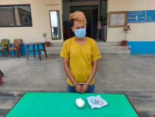 साढे ६ ग्राम खैरो हिरोइनसहित एकजना पक्राउ
