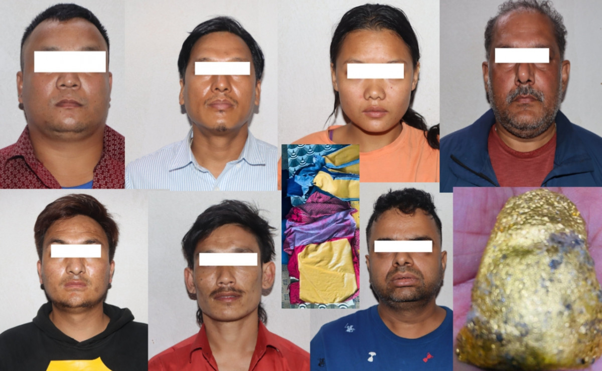 यी सात जना जसले कपडामा लुकाएर दुबईदेखि काठमाडौंमा सुन तस्करी