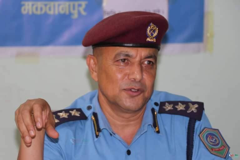 प्रहरी प्रमुख एसपी गौतमद्वारा मकवानपुरमा ‘चेक वाउन्स’को घटना बढेको बारे जनाकारी