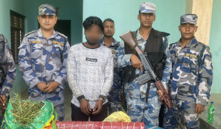 गाँजासहित एक जना पक्राउ