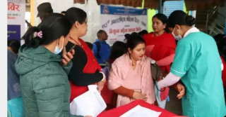 अन्तर्राष्ट्रिय नारी दिवसको अवसरमा टोखामा निःशुल्क स्वास्थ्य शिविर