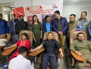 भुकम्पका घाईतेका लागि अखिल क्रान्तिकारीले थाल्यो रक्तदान कार्यक्रम