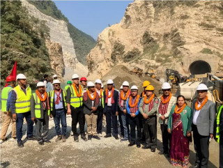 तनहुँ जलविद्युत आयोजनाको मुख्य बाँध निर्माण गर्न सेती नदी फर्काइयो