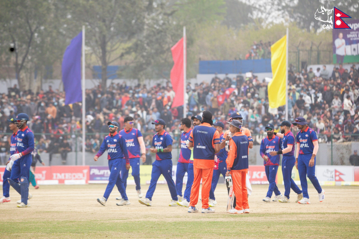 नेपाललाई १ सय २१ रनको लक्ष्य
