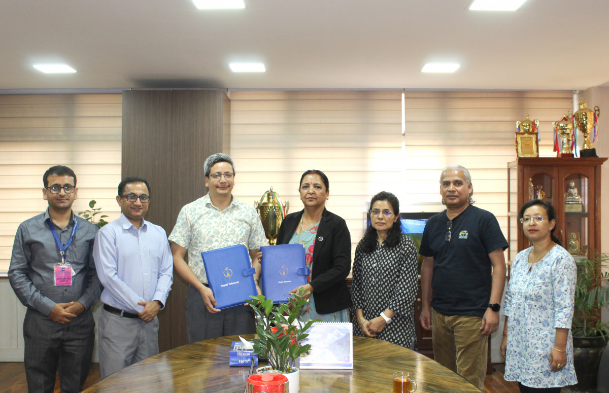 नेपाल टेलिकम र जल तथा मौसम  विभागबिच विपद् जोखिम पूर्व सूचना प्रवाह सम्बन्धी सम्झौता
