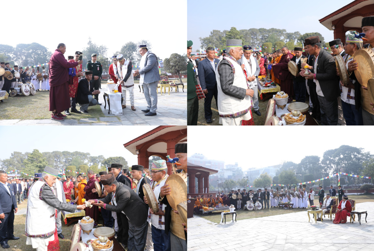 शीतल निवासमा सोनाम ल्होसारको शुभारम्भ,राष्ट्रपतिले दिए शुभकामना