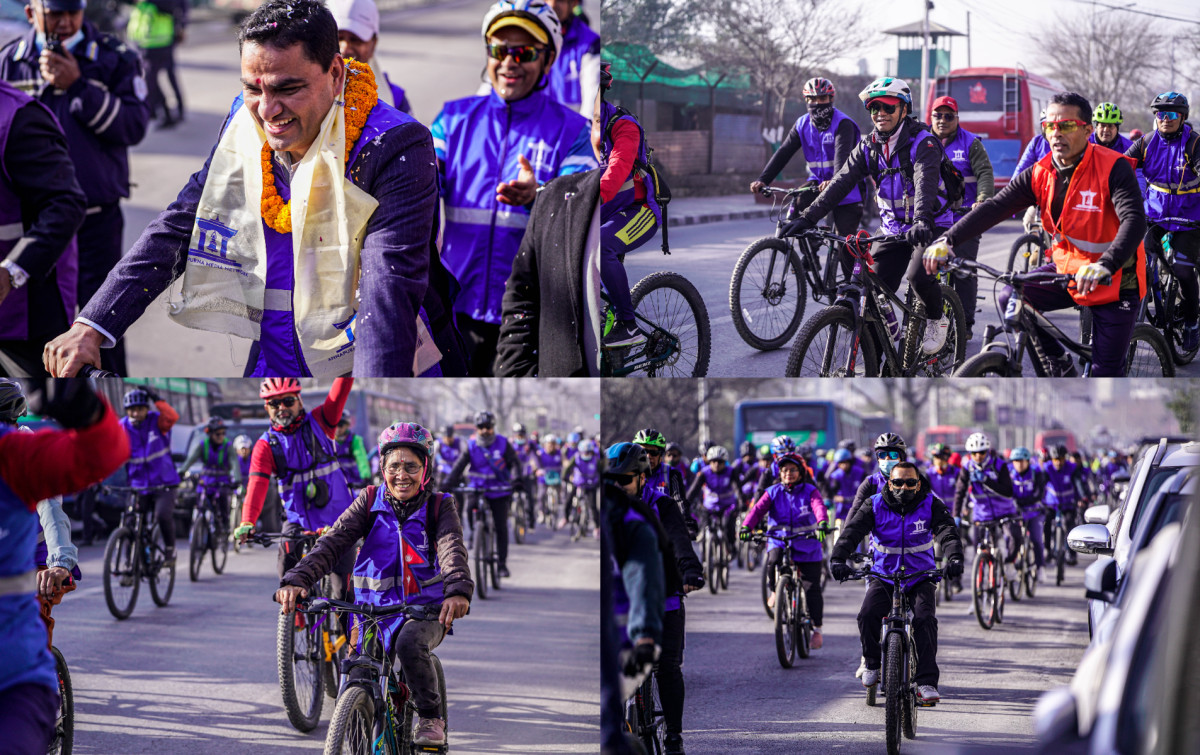 काठमाडौंमा क्यान्सरविरुद्ध सचेतना साइकल र्‍याली (फोटोफिचर)