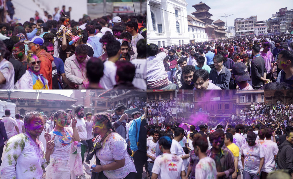 वसन्तपुरमा उत्साहपूर्वक मनाइयो होली पर्व (फोटोफिचर)