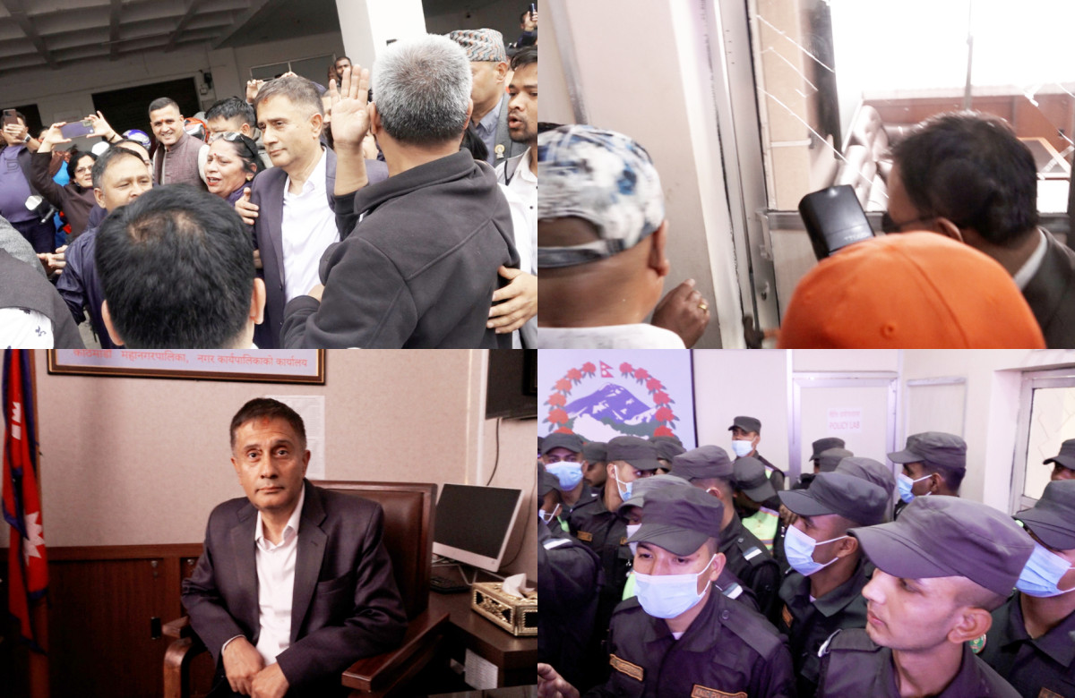काठमाडौं महानगर भित्रको विवाद सतहमा, गुरागाईँ हाजिर गर्न जाँदा घम्साघम्सी