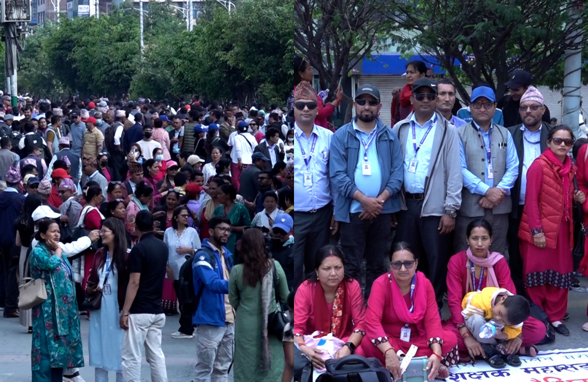 शिक्षकहरुको आन्दोलन जारी,विद्यार्थी भर्ना अभियान प्रभावित