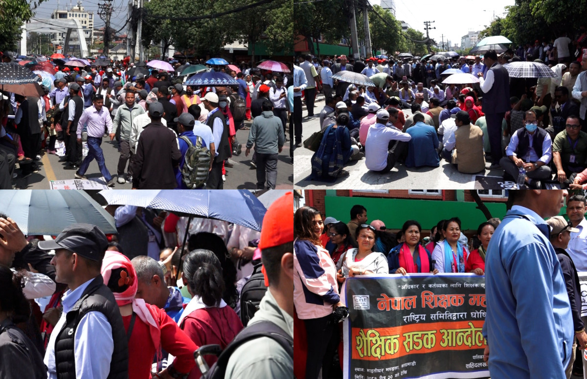 शिक्षक आन्दोलन थप चर्कियो, सिंहदरबार र वालुवाटारको कुर्सीमा काँडा उम्रिएको दाबी