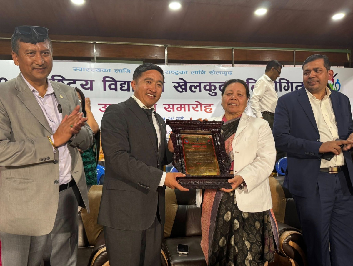 एनप्याब्सनलाई राष्ट्रिय खेलकुद परिषदद्वारा सम्मान