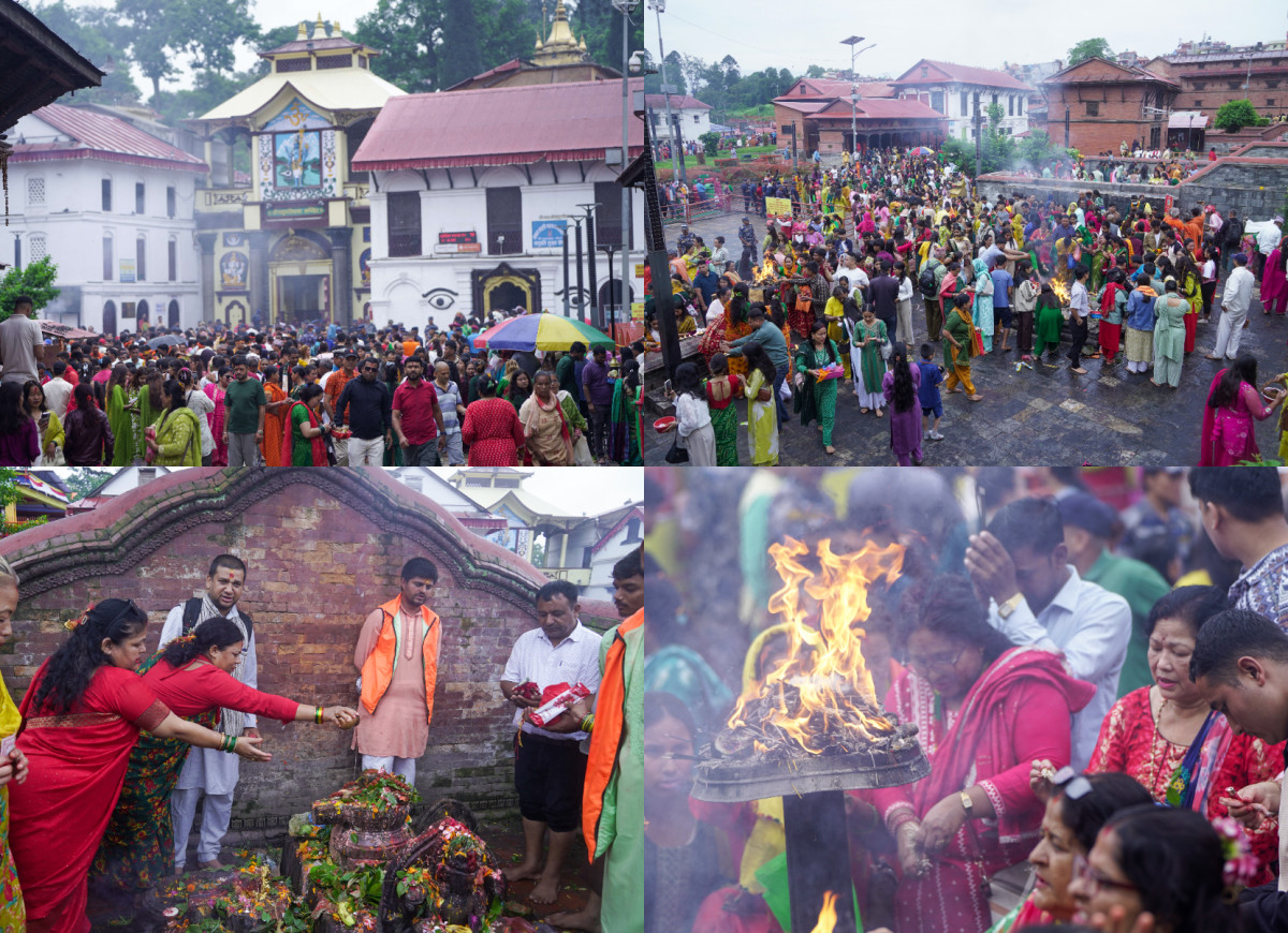 आज साउनको पहिलो सोमबार यस्तो देखियो पशुपति (तस्बिरहरू)