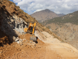 हुम्ला–मुगु–कर्णाली सडक खण्डको गमगढी–सोरु खण्डको निर्माण रफ्तारमा