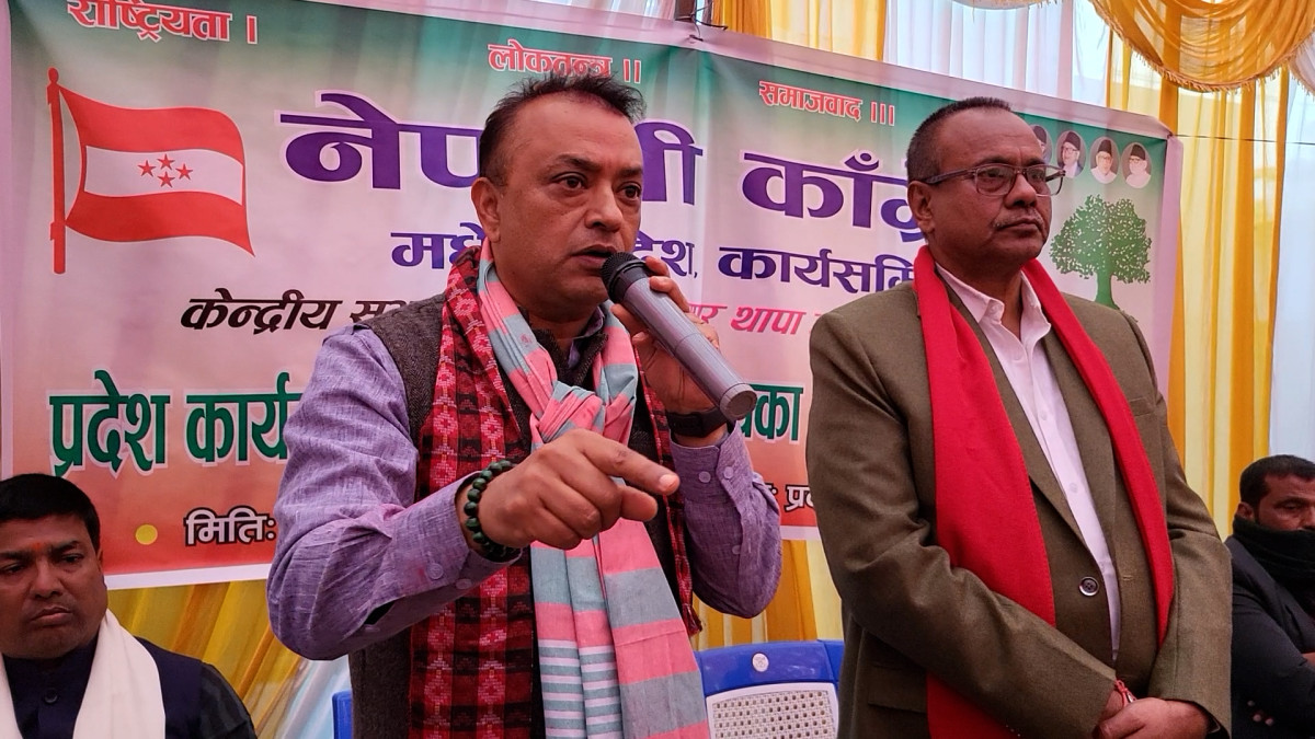 फागुन २१ को निर्वाचनमा कांग्रेस एक ढिक्का भएर अगाडि बढ्छ:गगन थापा