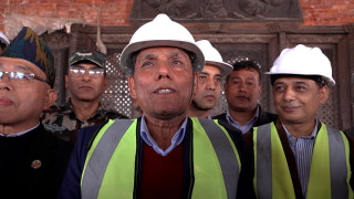 मन्त्री इङ्नाम र अध्यक्ष दाहालसहितको टोलीद्वारा निर्माणाधिन संसद भवनको अवलोकन