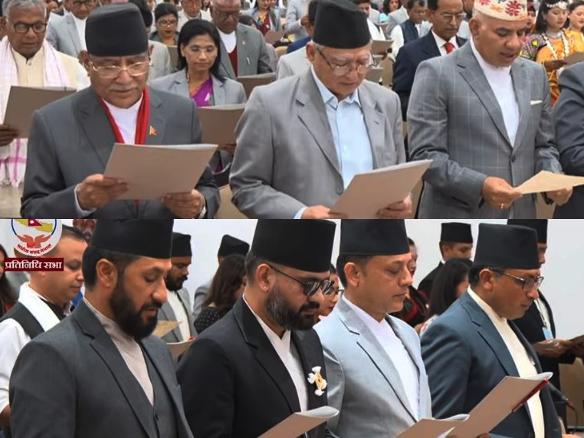 नवनिर्वाचित २७४ जना सांसदले लिए पद तथा गोपनीयताको शपथ