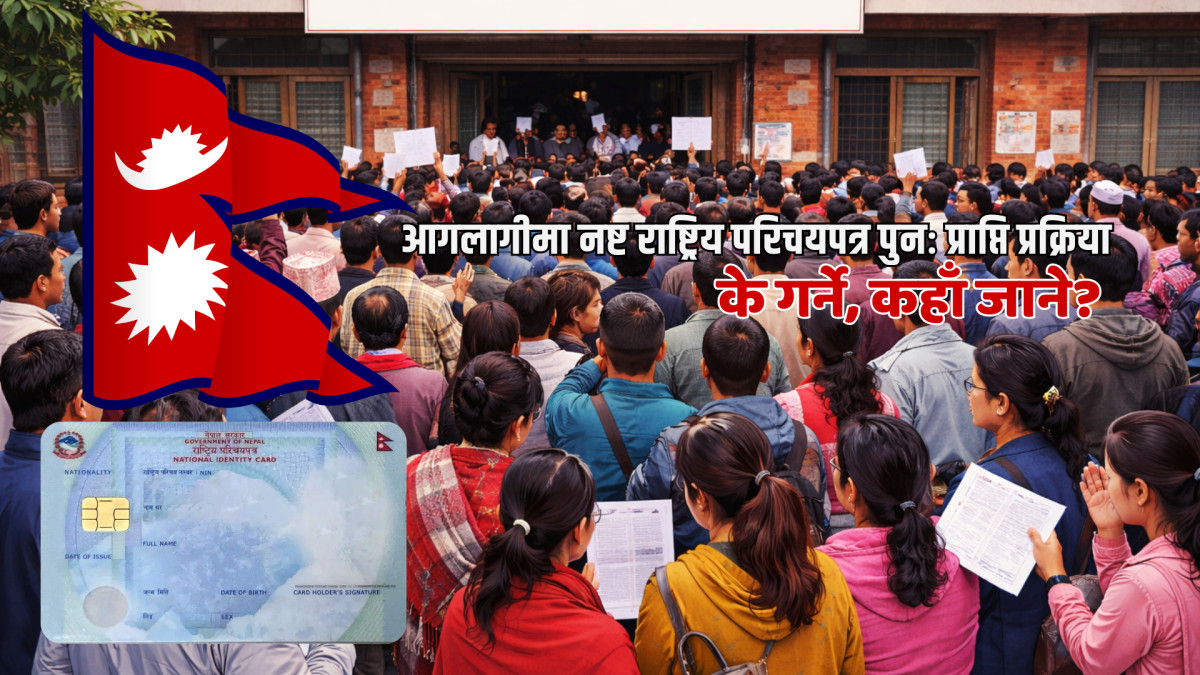 जेनजी आन्दोलनमा नष्ट भएका राष्ट्रिय परिचयपत्र पुनः प्राप्ति प्रक्रिया : के गर्ने, कहाँ जाने?