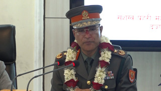 दर्ज्यानी चिन्ह ग्रहण गर्दै महानिरीक्षक पौडेलले भने;नागरिक सुरक्षाप्रति मेरो निष्ठा सँधै अटल रहनेछ