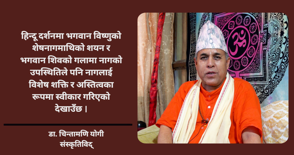 नागलाई दूध अर्पण गर्नु भनेको शत्रुलाई मित्र बनाउने उपाय हो:डा. चिन्तामणि योगी