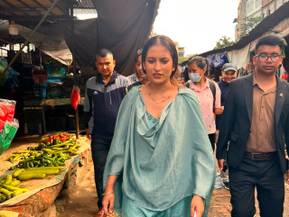 मन्त्री बादीद्वारा भृकुटीमण्डपको छड्के अनुगमन, समग्र विकासको अध्ययन गर्न निर्देशन